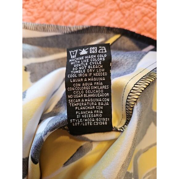 Ronni Nicole Sheath Dress Size 8 Green Black White Abstract Floral Print - Picture 7 of 8